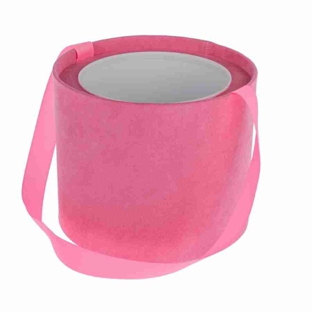 Коробка-ваза Pink со вставкой из искусственной замши