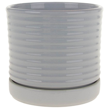 Горшок из керамики Волна