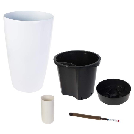 Пластиковое кашпо с автополивом Vase Silk