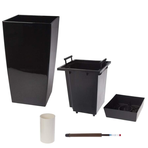 Пластиковое кашпо с автополивом Conic Silk