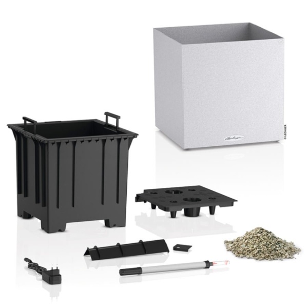 Кашпо Lechuza Canto Stone LED low