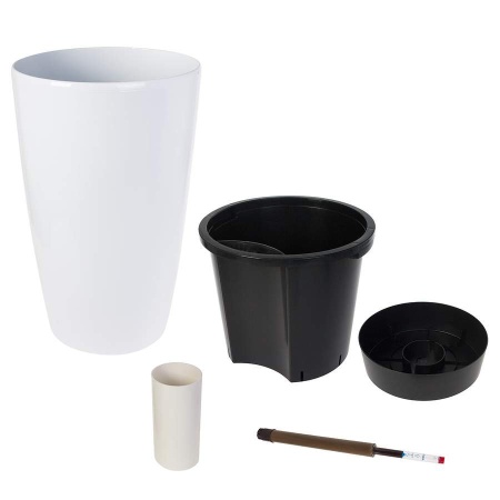 Пластиковое кашпо с автополивом Vase Silk