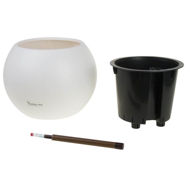 Пластиковое кашпо с автополивом Ball Matt