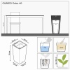 Кашпо Lechuza Cubico Color