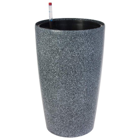 Пластиковое кашпо с автополивом Vase Stone