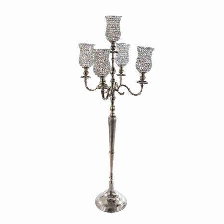 Подсвечник высокий со стразами