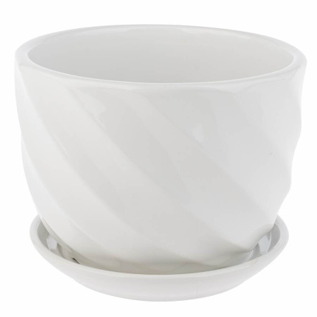 Горшок из керамики Волна