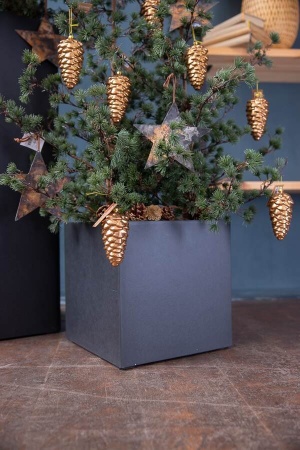 Цветочный горшок Natural smooth Cube