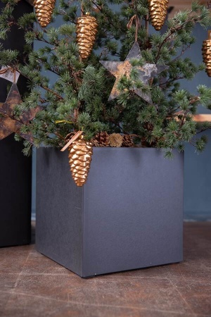 Цветочный горшок Natural smooth Cube