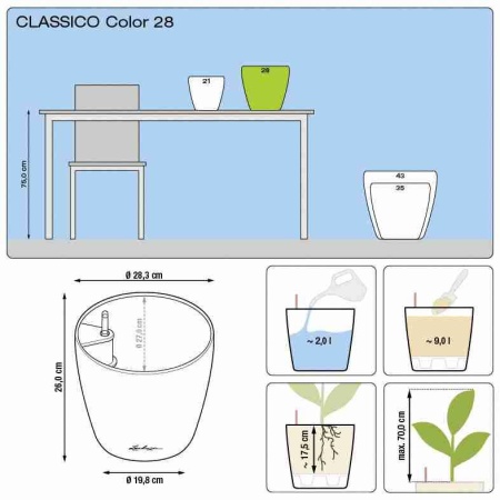 Кашпо Lechuza Classico Color
