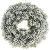 Венок еловый искусственный Заснеженный