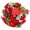 Стабилизированный букет Фантазия красный