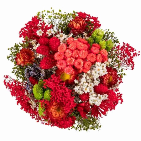 Стабилизированный букет Фантазия красный
