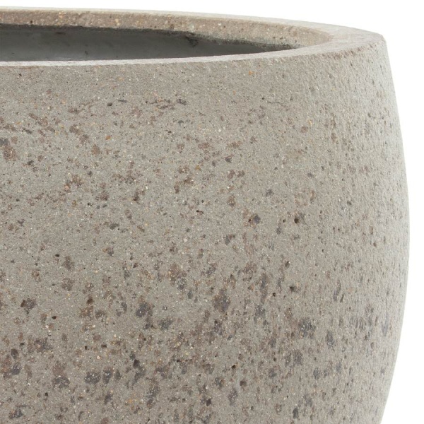 Большой цветочный горшок Plain stone Round