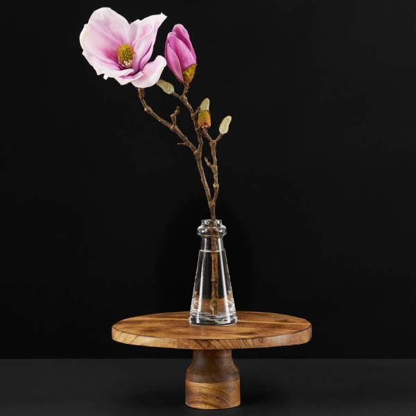 Стеклянная ваза-подсвечник Рай