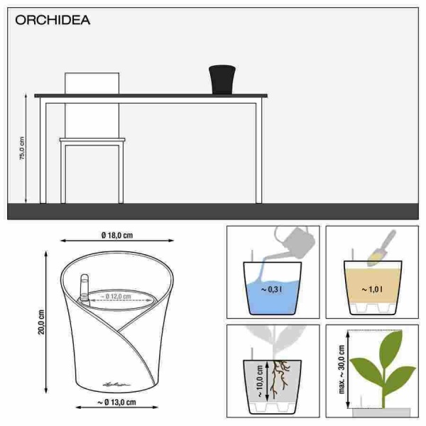 Кашпо Lechuza Orchidea