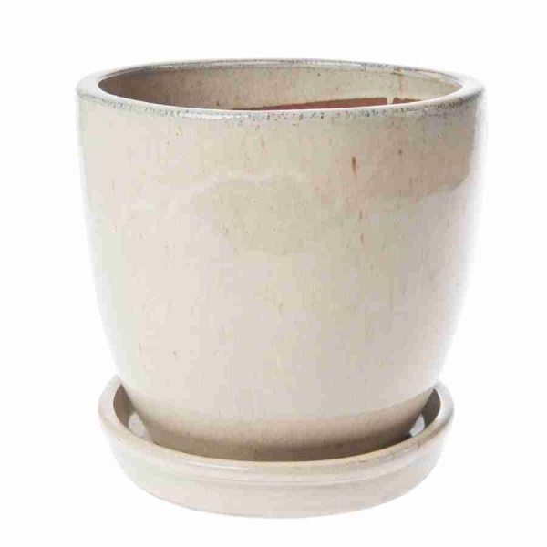 Керамический горшок с поддоном JENA