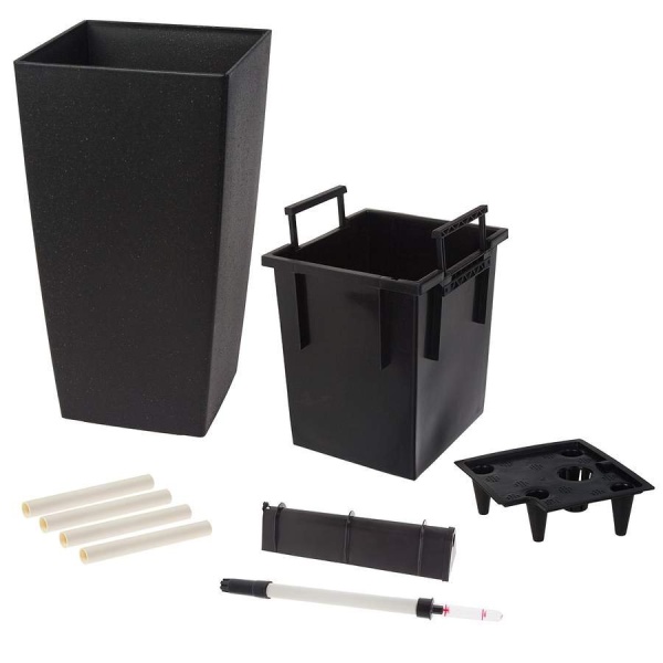 Пластиковое кашпо с автополивом Conic Stone