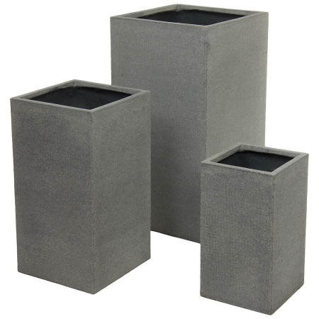 Высокий горшок Plain rough Column