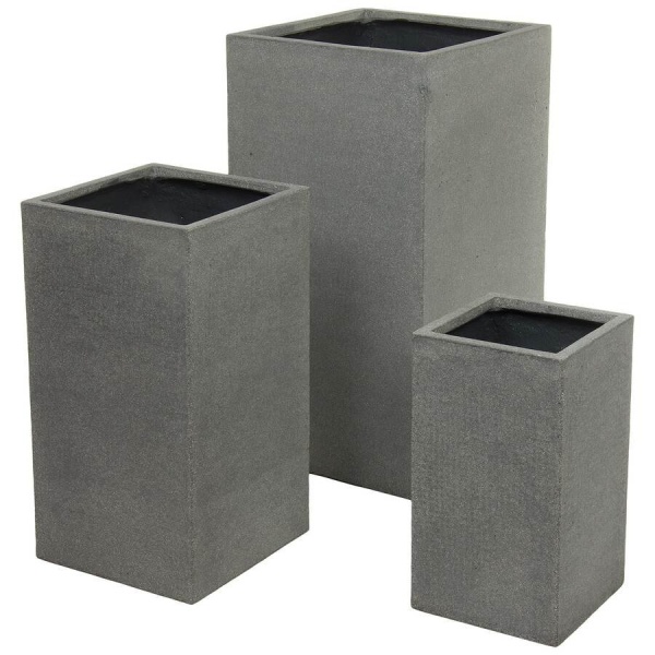 Высокий горшок Plain rough Column